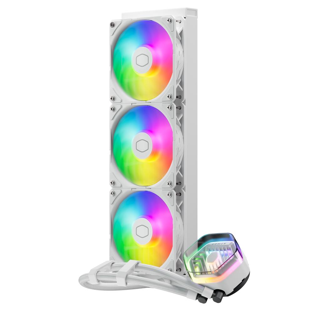 水冷クーラー「MasterLiquid Atmos White」2製品、PCケース
